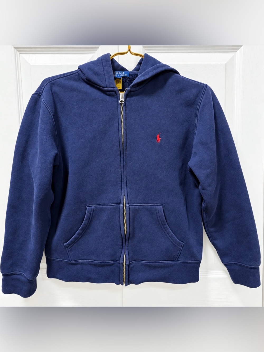 Boys Ralph Lauren POLO Full Zip Hoodie Jacket Sweatshirt 14-16 / Women’s XS